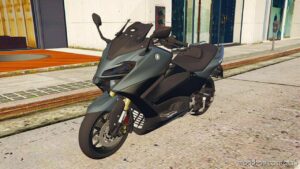 GTA 5 Yamaha Vehicle Mod: 2023 Yamaha Tmax 560 Tech (Image #3)