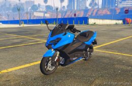 GTA 5 Yamaha Vehicle Mod: 2023 Yamaha Tmax 560 Tech (Image #4)