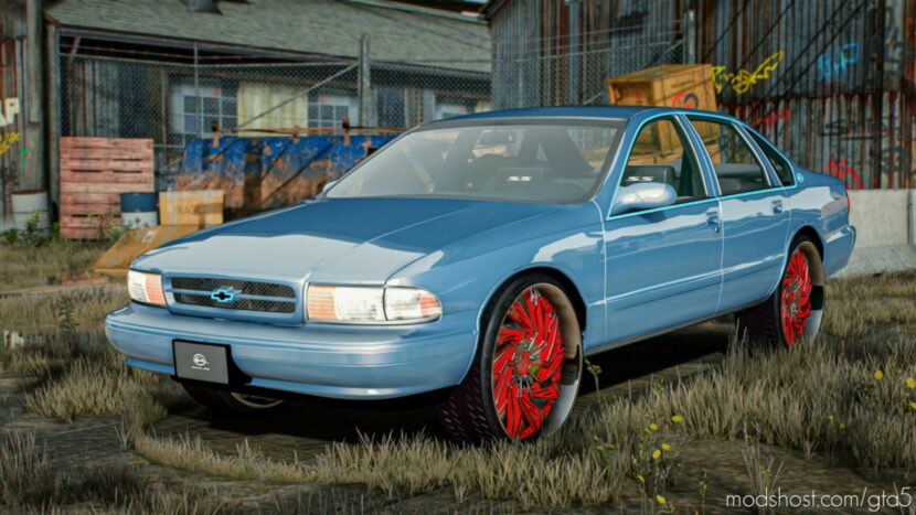 GTA 5 Chevrolet Vehicle Mod: Impala 1996 Donk (Featured)