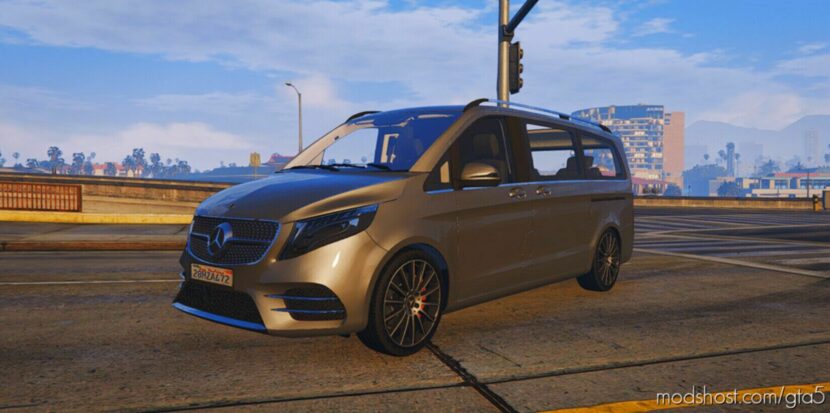 GTA 5 Mercedes-Benz Vehicle Mod: 2023 Mercedes Benz V-Class VIP (Featured)