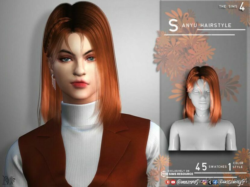 Sims 4 Female Mod: Sanyu Hairstyles (Featured)