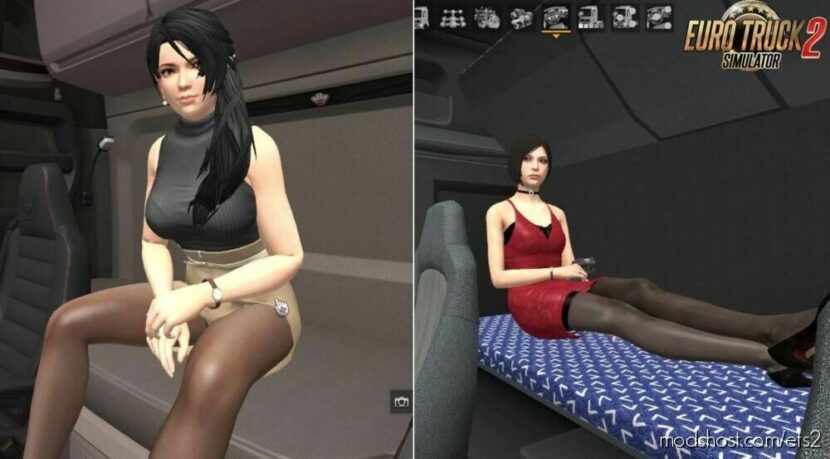 ETS2 Mod: Girls Co-Driver Passengers V1.3 (Featured)