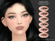 Sims 4 Female Makeup Mod: Eyeliner A107 (Featured)