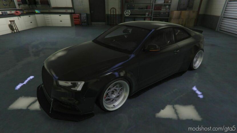 GTA 5 Audi Vehicle Mod: RS5 Widebody Mafia Style (Featured)