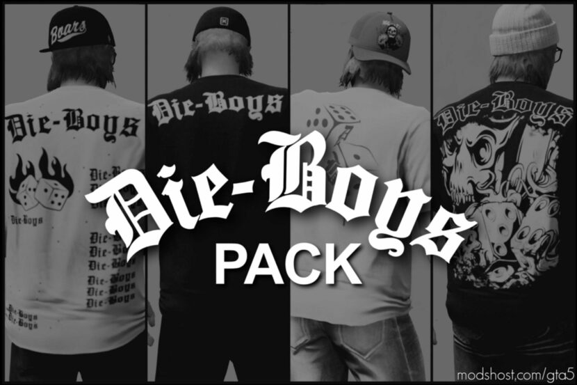 GTA 5 Player Mod: Die-Boys T-Shirt Pack (Featured)