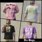 GTA 5 Player Mod: Die-Boys T-Shirt Pack (Image #4)