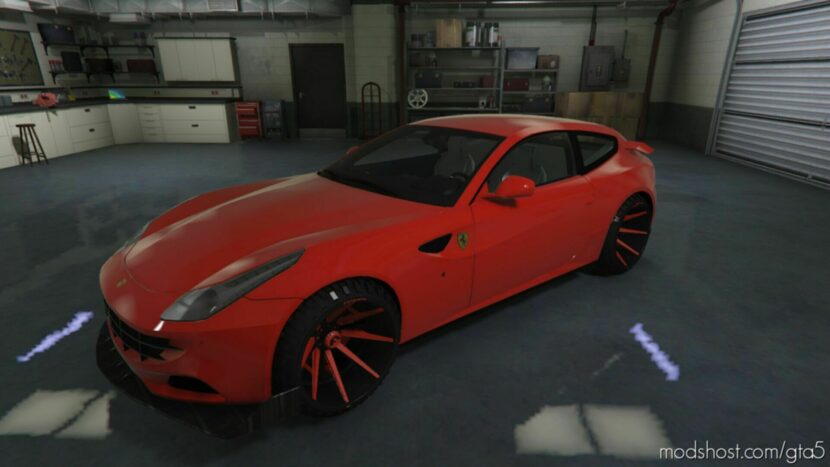 GTA 5 Ferrari Vehicle Mod: FF Custom Twin Turbo R8 Swap (Featured)