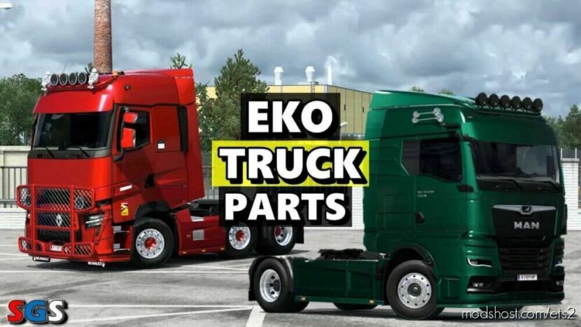 ETS2 DAF Mod: EKO TRUCK PARTS V2.5.2 1.50 (Featured)