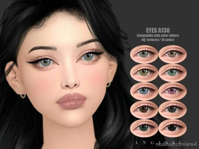 Sims 4 Female Mod: Eyes A130 (Featured)