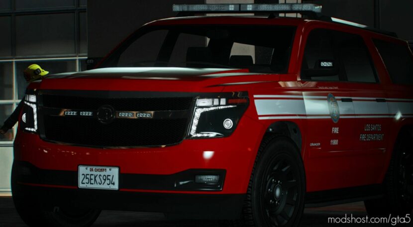 GTA 5 Vehicle Mod: Lsfd Declasse Granger 3600LX Add-On | Sp/Fivem | Optional DLS V1.2 (Featured)