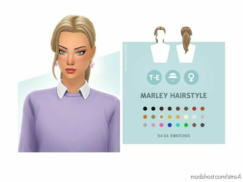 Sims 4 Female Mod: Marley Hairstyle (Featured)