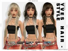 Sims 4 Female Mod: Yves Hairstyle (Featured)