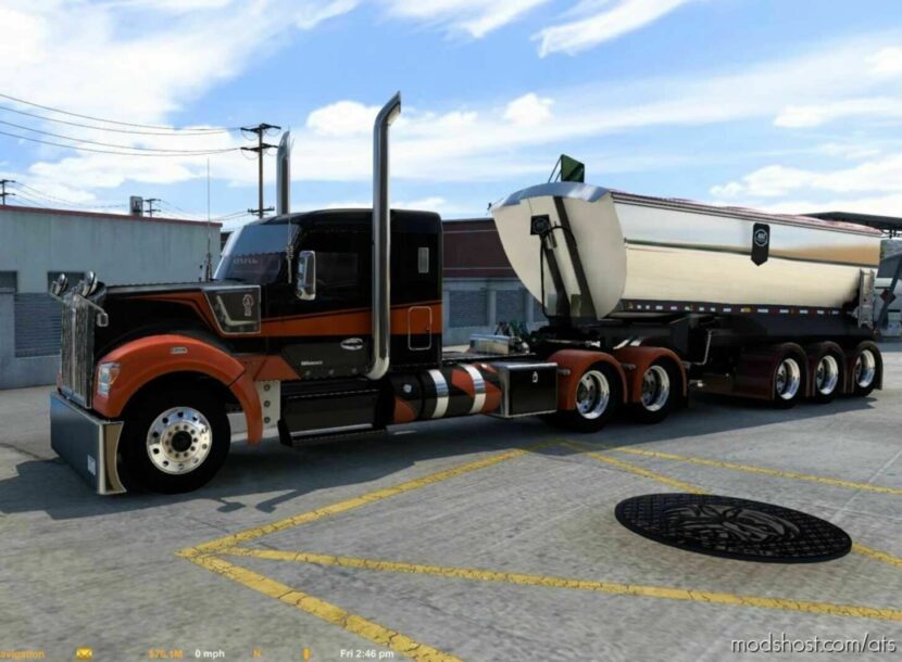 ATS Kenworth Truck Mod: Custom Kenworth W990 1.47 (Featured)