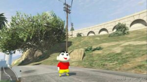 GTA 5 Player Mod: Shinchan Add-On PED (Image #2)