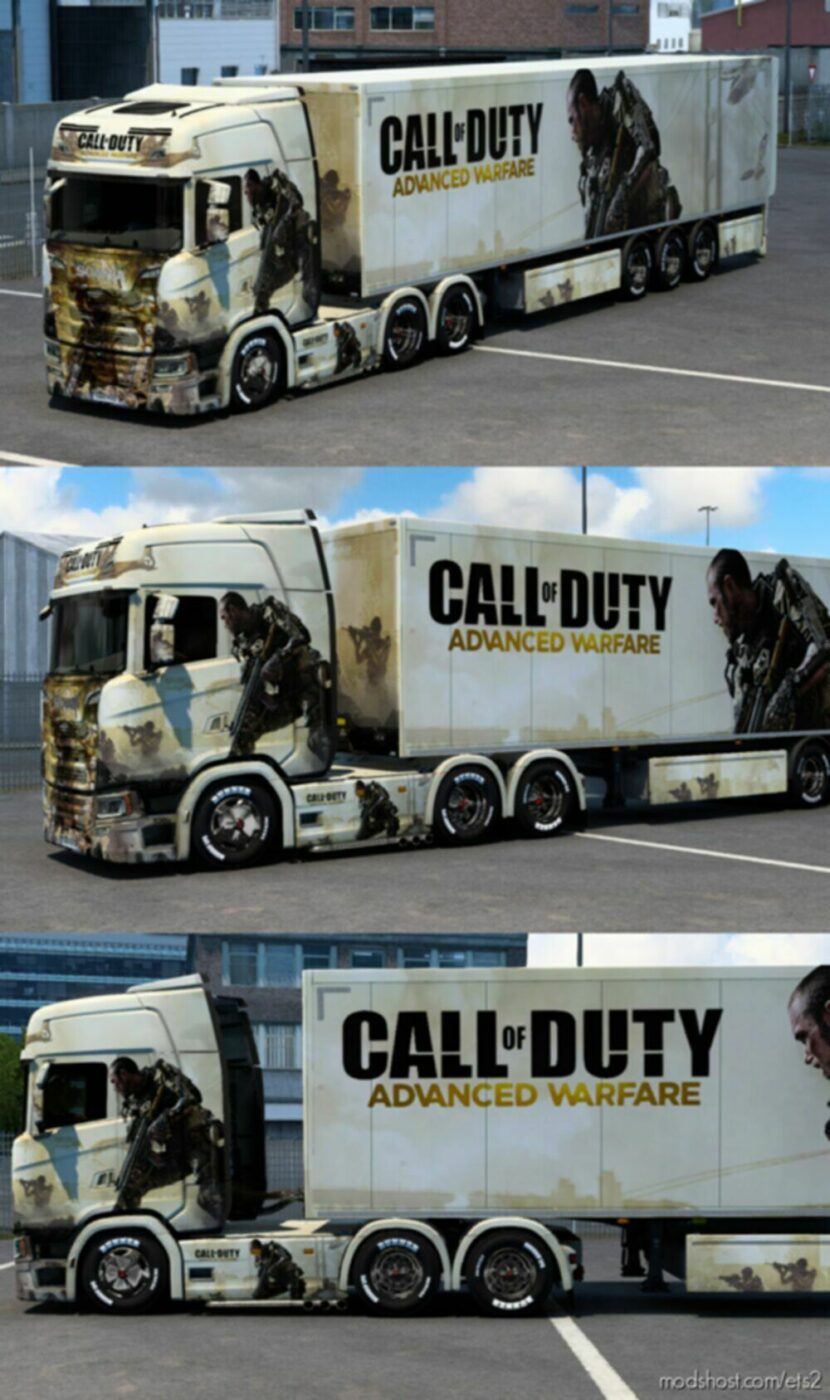 ETS2 Mod: Call Of Duty Advanced Warfare Skin (Featured)