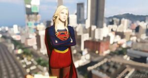 GTA 5 Player Mod: CW Supergirl V4.0 Add-On PED (Image #2)