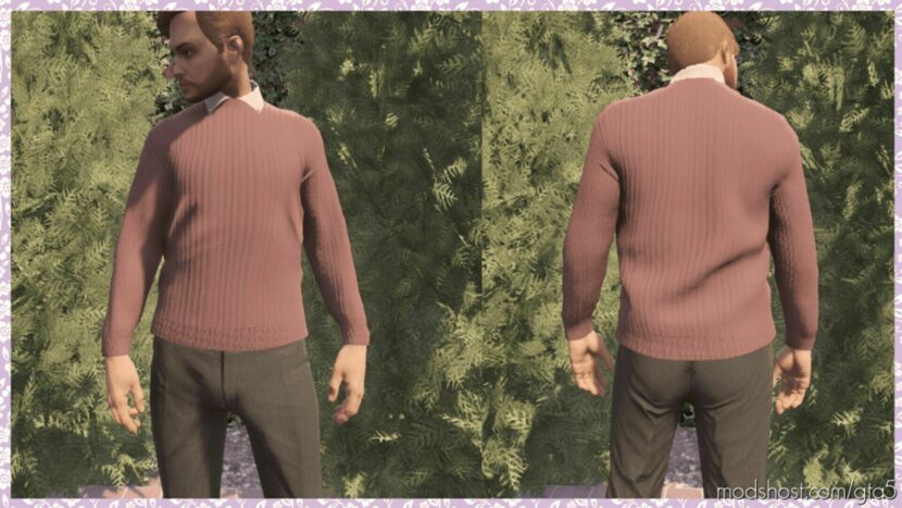 GTA 5 Player Mod: Jumper With Collar For MP Male (Featured)