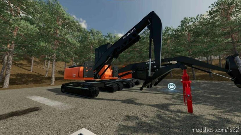 FS22 Hitachi Forklift Mod: ZX240F-3 V1.0.6 (Featured)