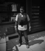 GTA 5 Player Mod: Bulletproof Vest + Holster | Franklin | (Image #5)