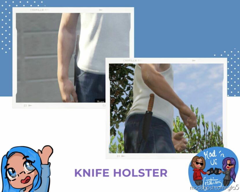 GTA 5 Player Mod: Knife Holster (Featured)