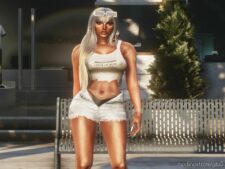 GTA 5 Player Mod: Ripped TOP For MP Female (Image #2)