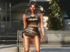 GTA 5 Player Mod: Ripped TOP For MP Female (Image #4)