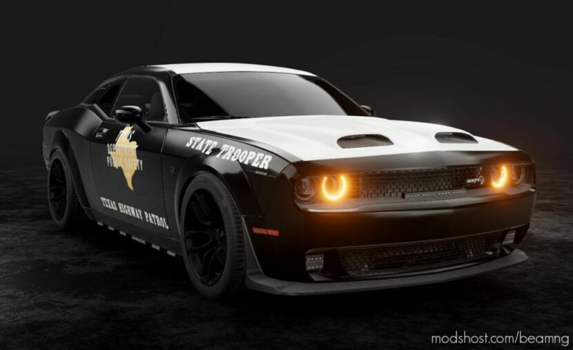 BeamNG Car Mod: Challenger State Trooper Update Release 0.29 (Featured)