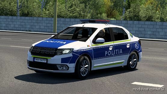 ETS2 Mod: NEW Skin For SCS Romanian Police (Featured)