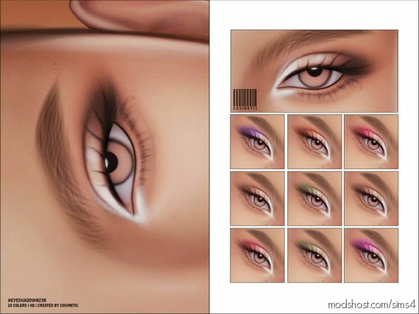 Sims 4 Eyeshadow Makeup Mod: N236 (Featured)