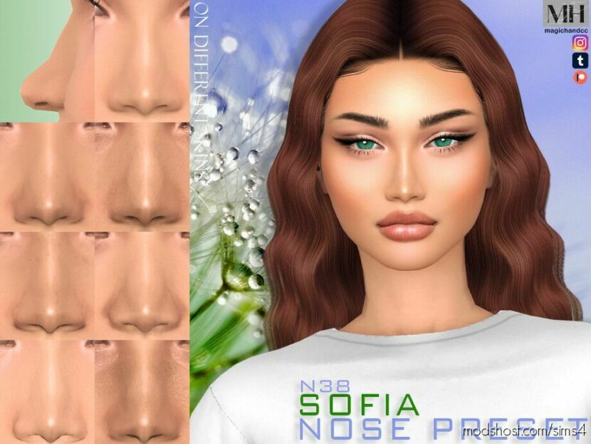 Sims 4 Mod: Sofia Nose Preset N38 (Featured)