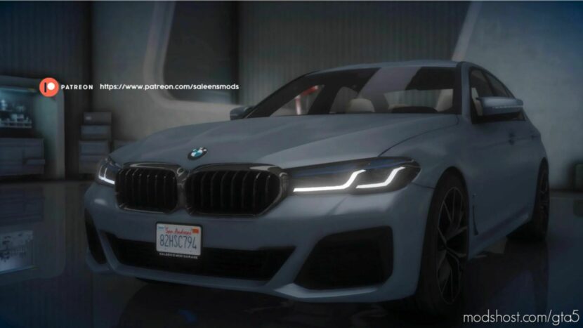 GTA 5 BMW Vehicle Mod: 2021 BMW 5 Series 530D Add-On (Featured)