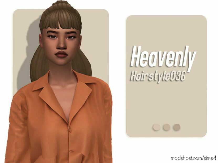 Sims 4 Female Mod: Heavenly Hairstyle (Featured)