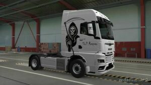 ETS2 MAN Mod: TGX 2020 Skull Reaper Skin (Image #2)