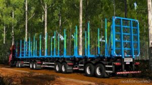 ETS2 Mod: Metalesp Tri-Trem Florestal Xforce Trailer V0.4 (Image #2)