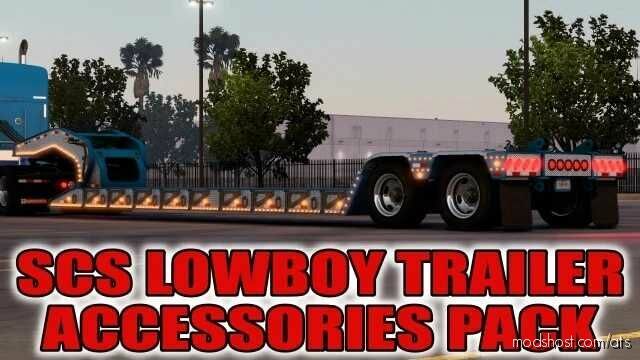 ATS Part Mod: SCS Lowboy Trailer Accessories Pack 1.47 (Featured)