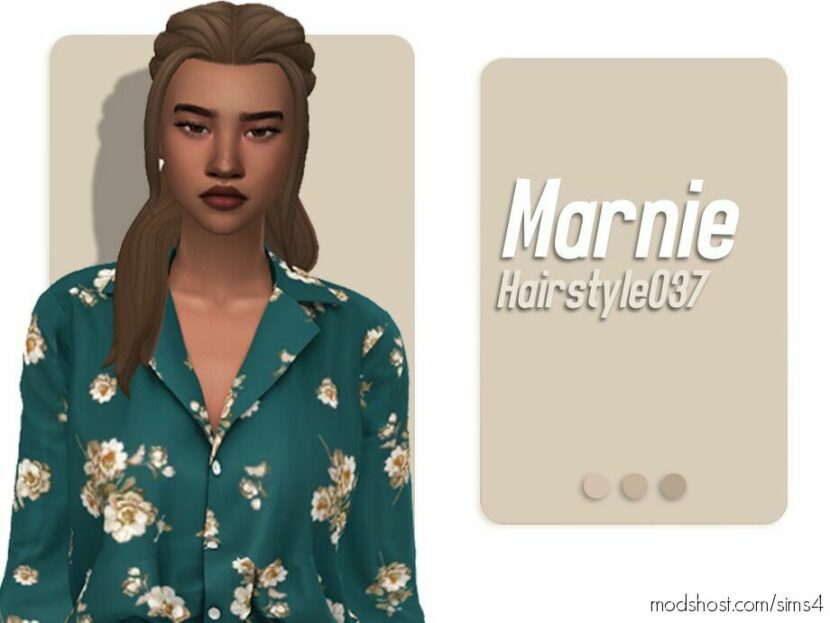 Sims 4 Female Mod: Marnie Hairstyle (Featured)