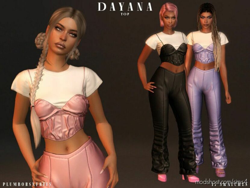 Sims 4 Adult Clothes Mod: Dayana SET (Featured)