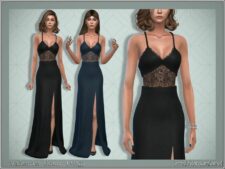 Sims 4 Teen Clothes Mod: Valerie Gown. (Featured)