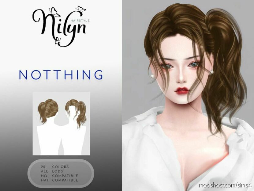 Sims 4 Female Mod: Nothing Hair – NEW Mesh (Featured)