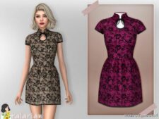 Sims 4 Everyday Clothes Mod: Ariella Dress (Image #2)