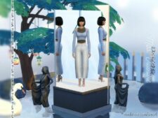 Sims 4 Teen Clothes Mod: Satomi TOP (Image #2)