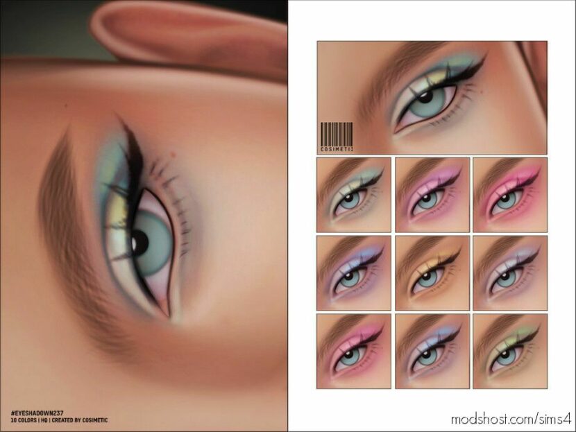 Sims 4 Eyeshadow Makeup Mod: Basic Eyeshadow | N237 (Featured)