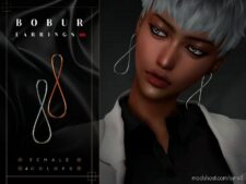 Sims 4 Female Accessory Mod: Hourglass Pendant Earrings (Image #2)