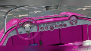 GTA 5 Chevrolet Vehicle Mod: 1956 Chevrolet Corvette Barbie (Image #2)