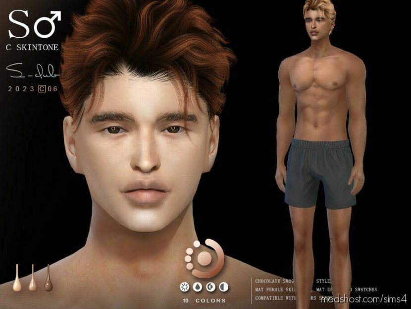 Sims 4 Male Mod: Nature Color Male Skintones By S-Club (Featured)