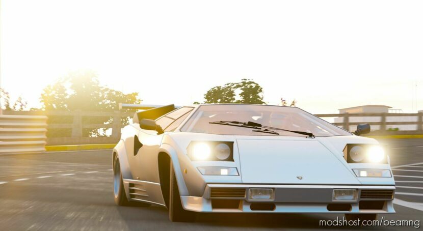 BeamNG Lamborghini Car Mod: Countach (Revamp) V1.3.4 0.29 (Featured)