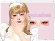 Sims 4 Female Makeup Mod: 3D Eyelashes N2 (Featured)