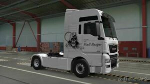 ETS2 MAN Mod: TGX Euro 6 Skull Reaper Skin (Image #2)