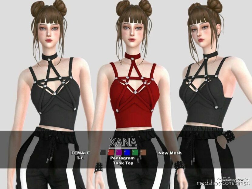 Sims 4 Adult Clothes Mod: Xana – Tank TOP (Featured)