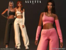 Sims 4 Adult Clothes Mod: Alvetta SET (Featured)